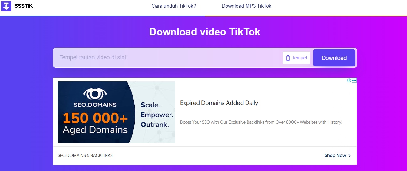 SSSTikTok: Unduh Video TikTok Terbaru Tanpa Watermark dengan Mudah dan Cepat
